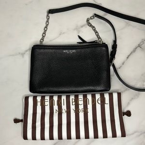 Henri Bendel Soho mini crossbody bag. Black.